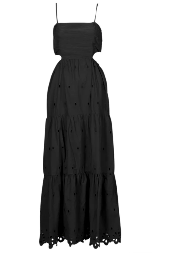 Desigual Lange Jurk Desigual VEST_MALVER Zwart