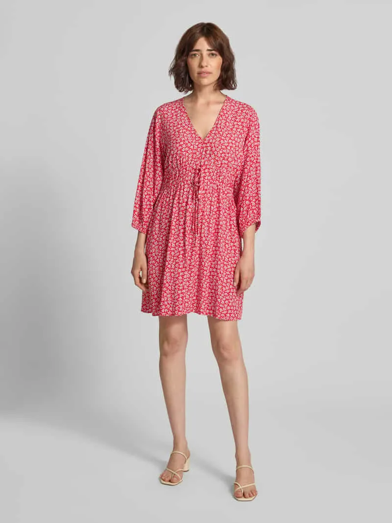 Gap mini-jurk van pure viscose met een florale all-over print rood, foto 3