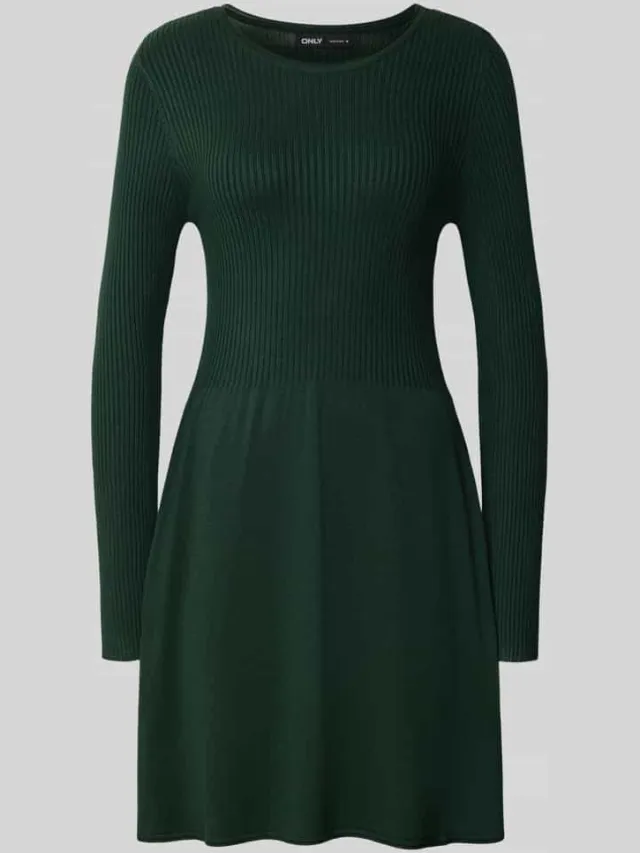 Only Regular fit tricotjurk van viscosemix model 'ALMA' donkergroen, foto 2