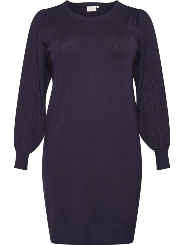 Kaffe Curve KCloni Knit Dames Jurk -Dawn Purple