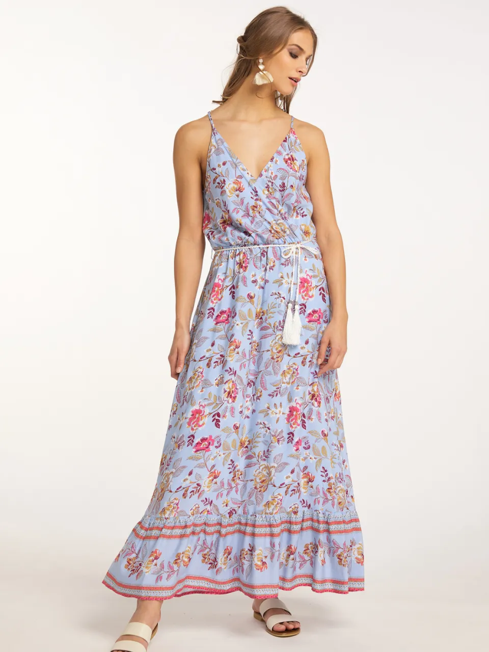 IZIA maxi dress gaya Blauw