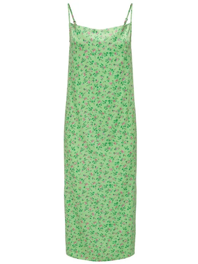 Only Jane Mouwloze Midi-jurk Groen S Vrouw Summer Green / Aop Ida Flowers