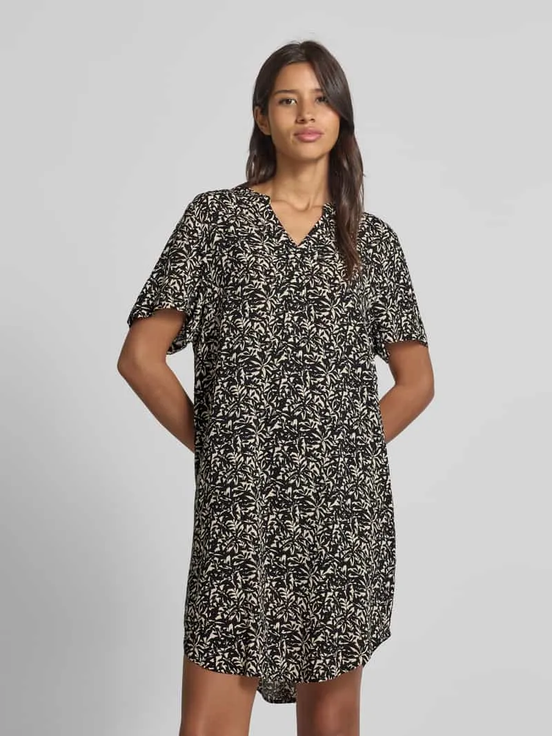 Tom Tailor Oversized mini-jurk van pure viscose zwart, foto 4