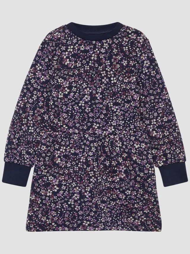 S.Oliver female - Thermische fleecejurk met all-over print navy
