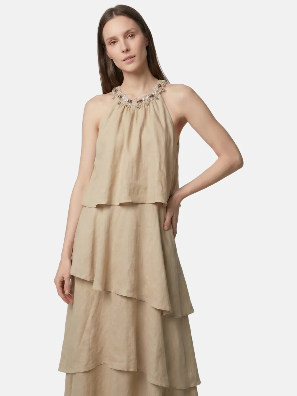 Roberta Rossi Jurk Women taupe, foto 2