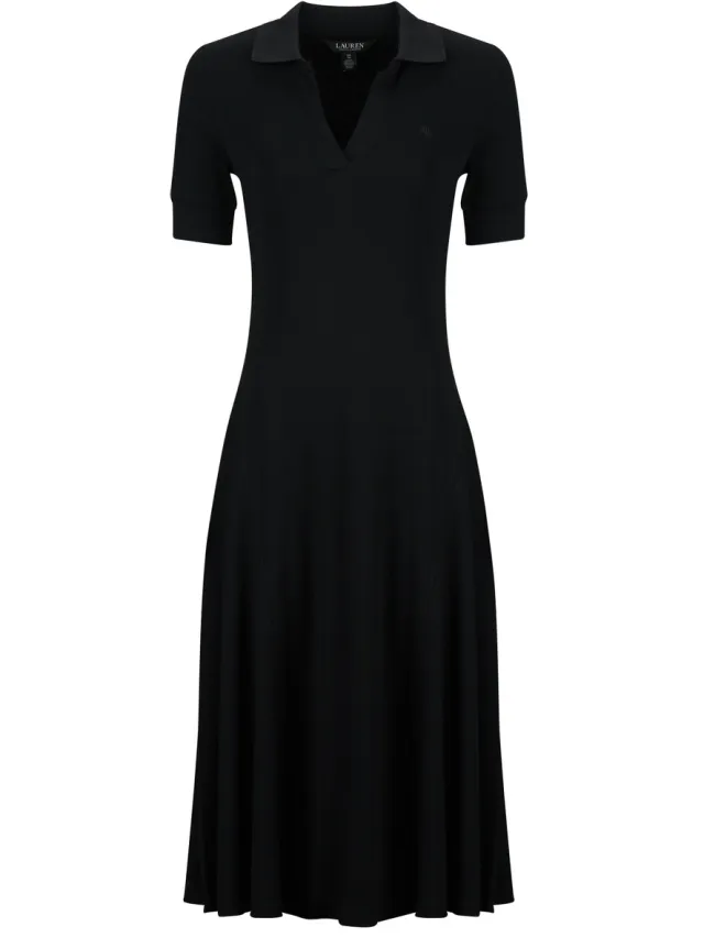 Lauren Ralph Lauren Lange Jurk Lauren Ralph Lauren KNIT POLO DRESSES Zwart