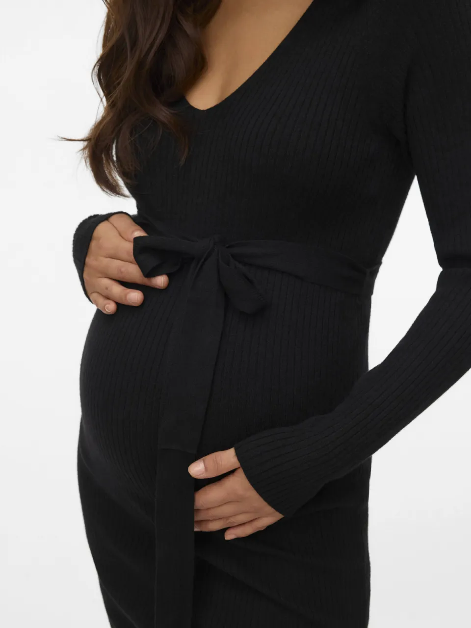 Vero Moda zwangerschaps midi jurk zwart, foto 4