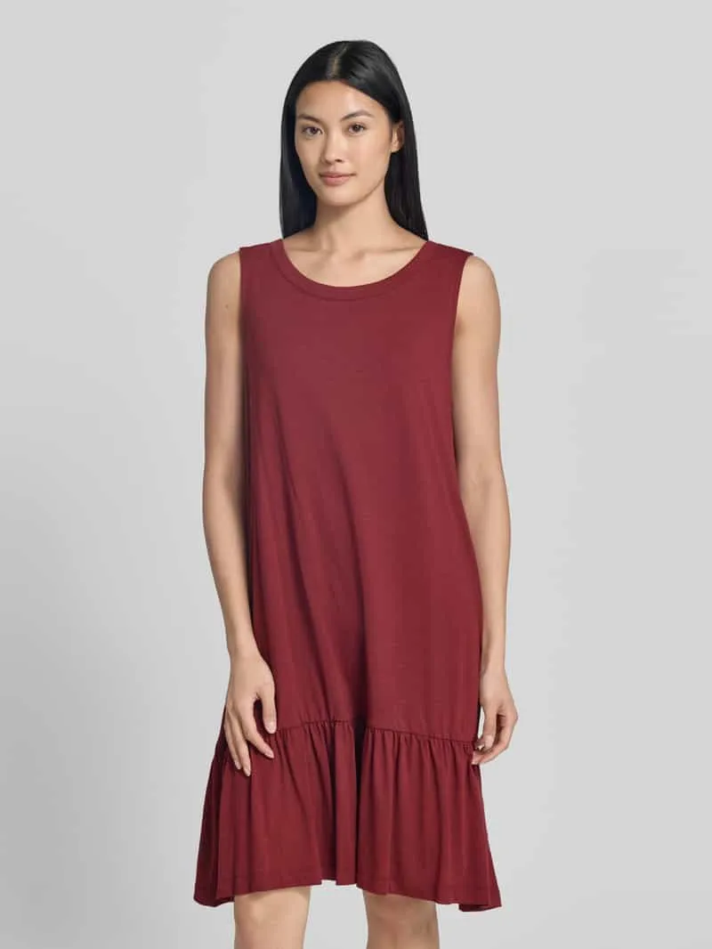 s.Oliver relaxed fit mini jurk donkerrood, foto 4