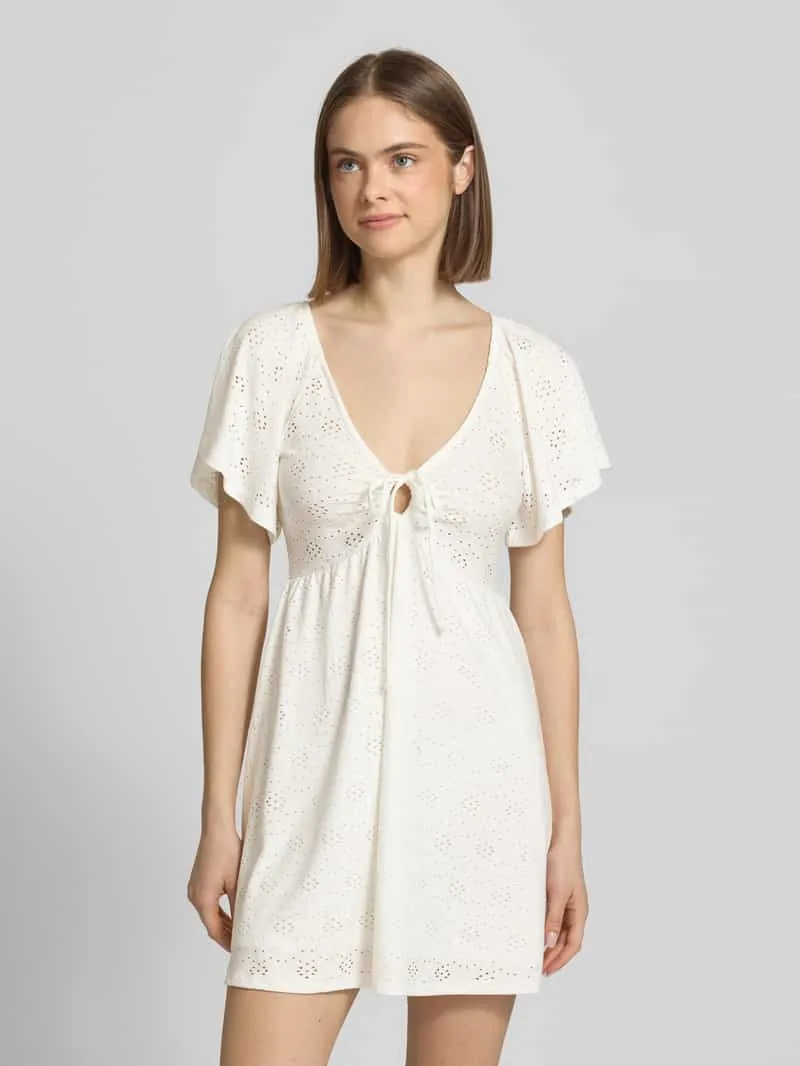 Only Getailleerde vrijetijdsjurk met etskanteffect model 'SMILLA' offwhite, foto 4