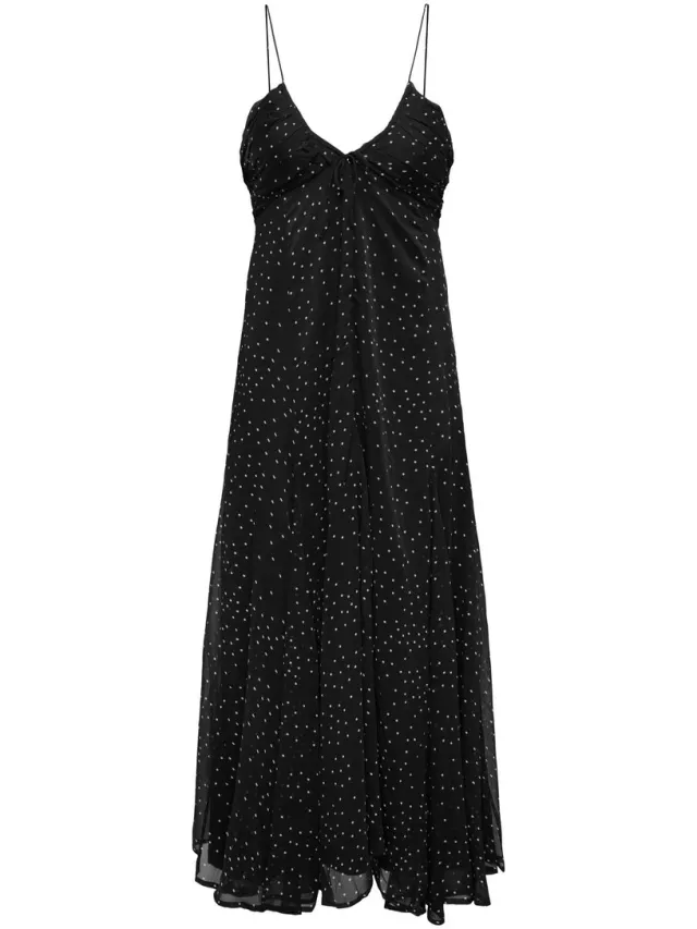 Only ONLELLE LONG STRAP DRESS WVN - Meisjes - Maxi jurken Black