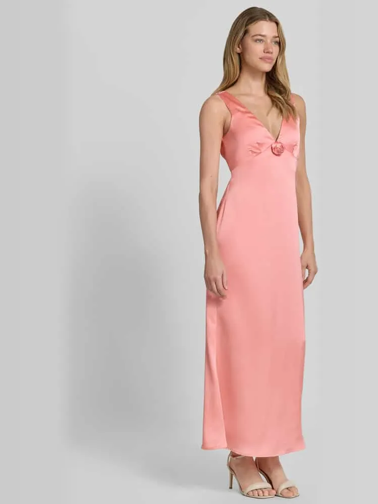 Vero Moda Nauwsluitende avondjurk met rozenapplicatie model 'GIANNA', foto 4