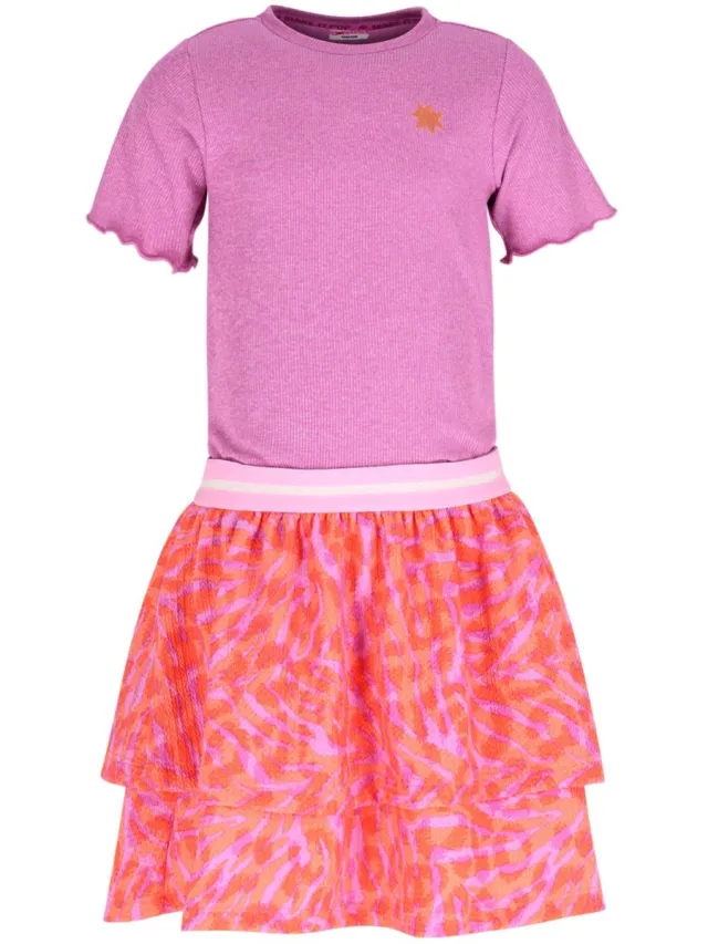 B.Nosy Y602-5846 meisjes jurk paars Violet