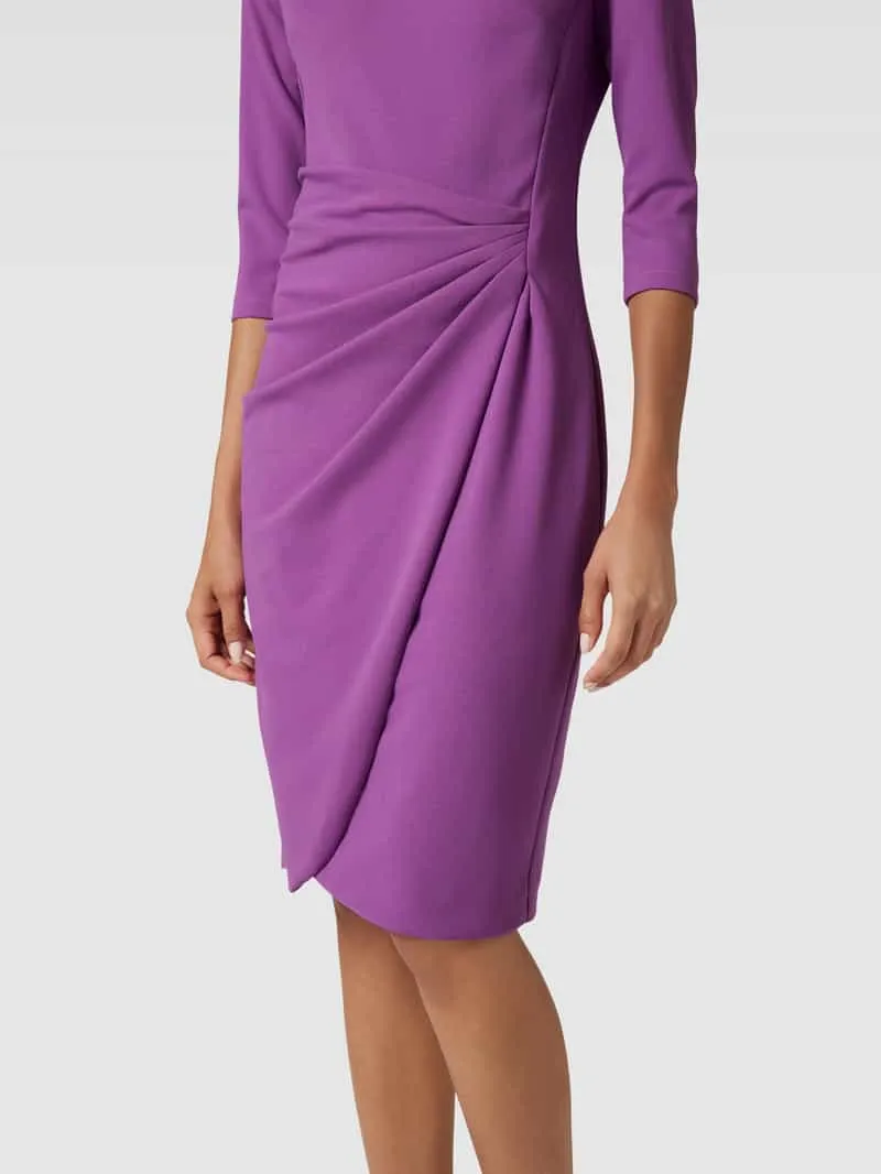 Paradi Cocktailjurk in wikkellook fuchsia, foto 4