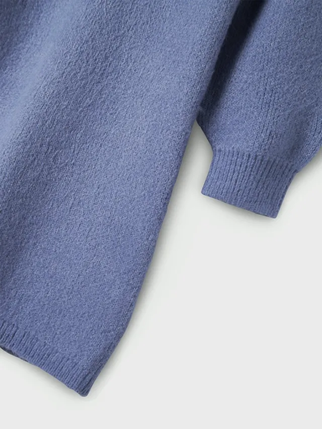 NAME IT NKFOMARIAN LS KNIT DRESS - Meisjes - Jurken Blauw