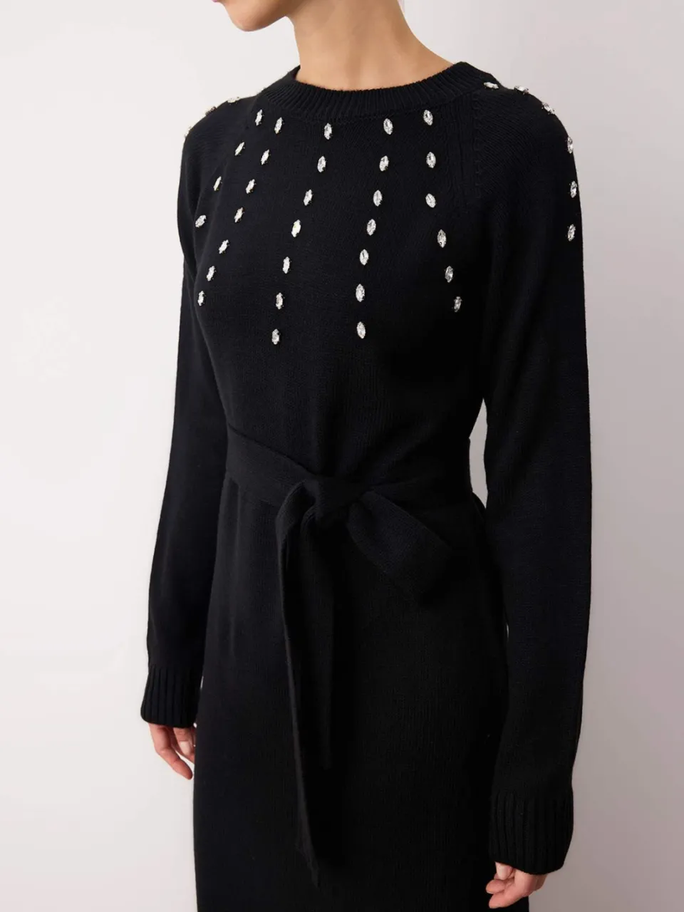 Trendyol Modest Dames Zwart Effen Maxi Lang Stijlvol/Avond A-lijn Modest Jurken, foto 2