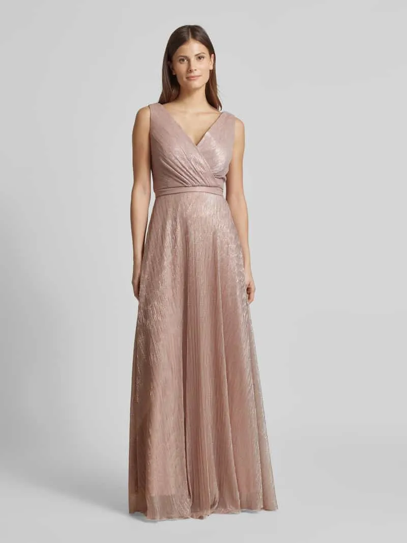 TROYDEN COLLECTION Avondjurk met taillepas Rosé