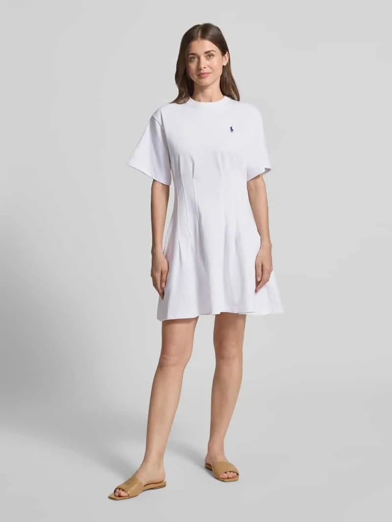Polo Ralph Lauren Licht uitlopende sweatjurk van puur katoen Wit