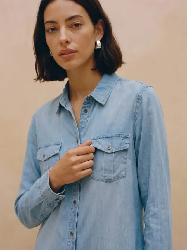 Vero Moda blousejurk VMSILLA blauw, foto 5