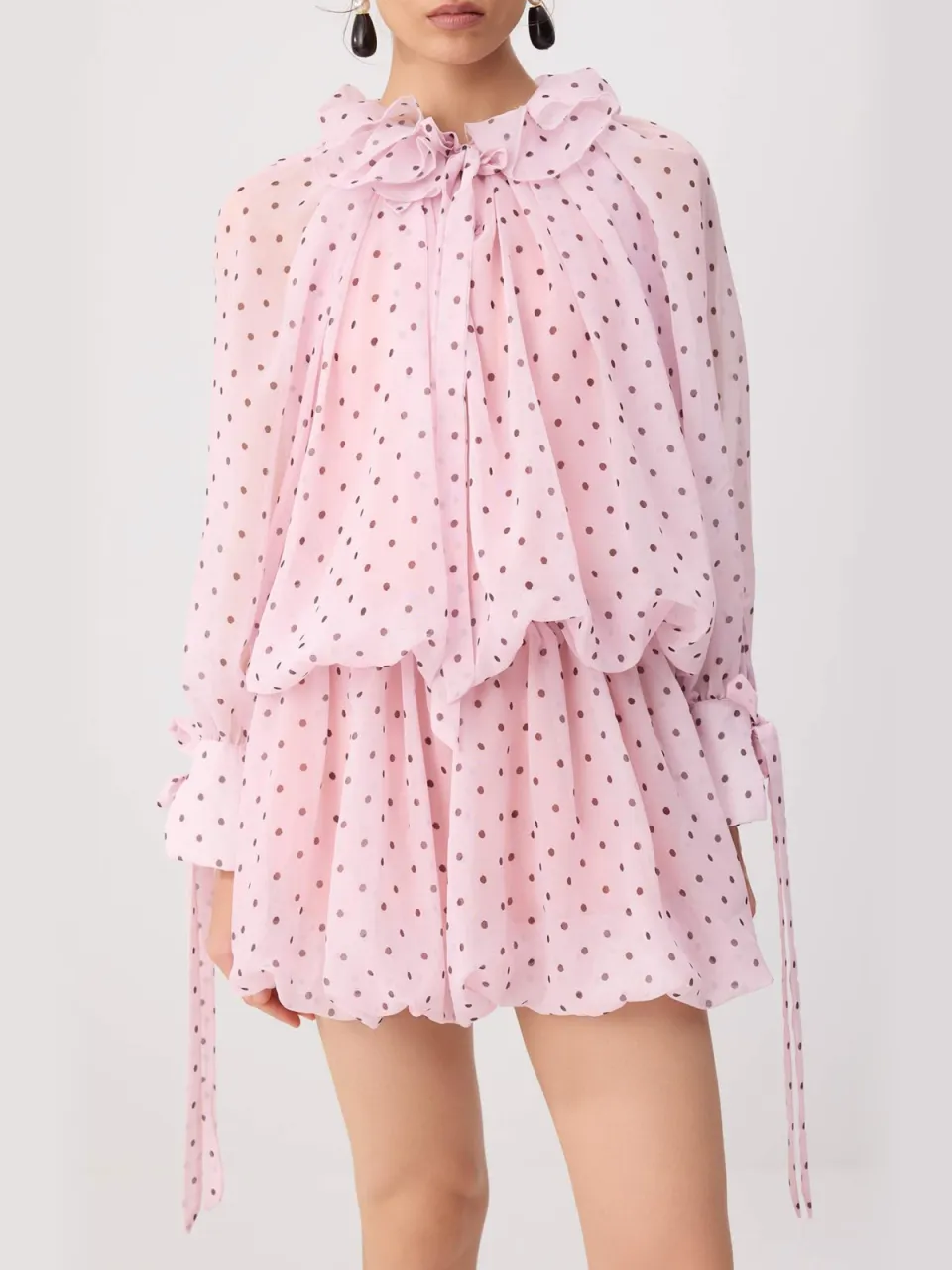 Trendyol TRENDYOLMİLLA Dames Roze Etnisch patroon Kort / Mini Lang Skater Jurken, foto 2
