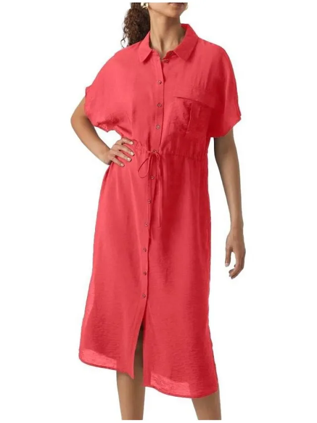 Vero Moda Korte Jurk Vero Moda Miris Rood