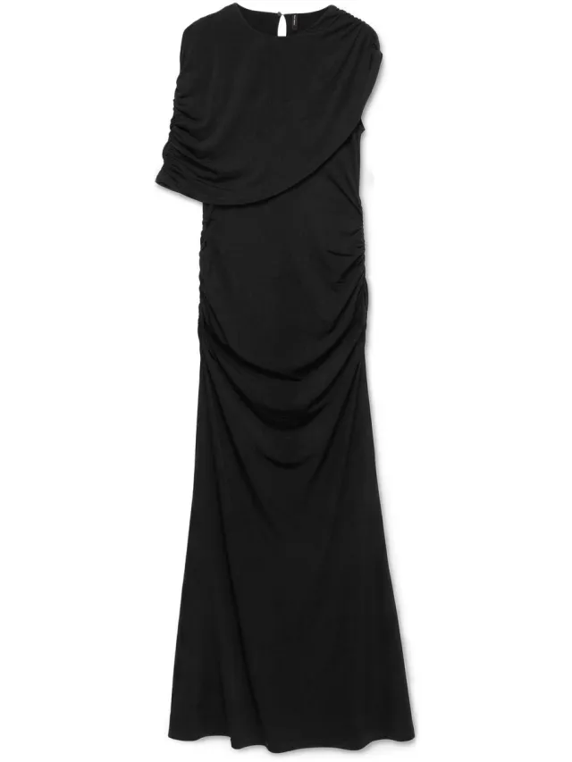 Vero Moda Lange Jurk Vero Moda Sallie Zwart