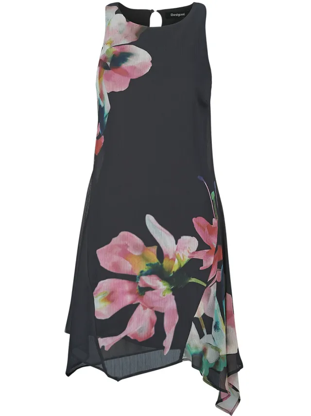 Desigual Korte Jurk Desigual NALA ASIMETRICO Zwart