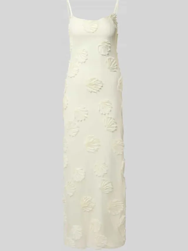 Gina Tricot maxi-jurk met verstelbare bandjes spaghettibandjes offwhite, foto 2