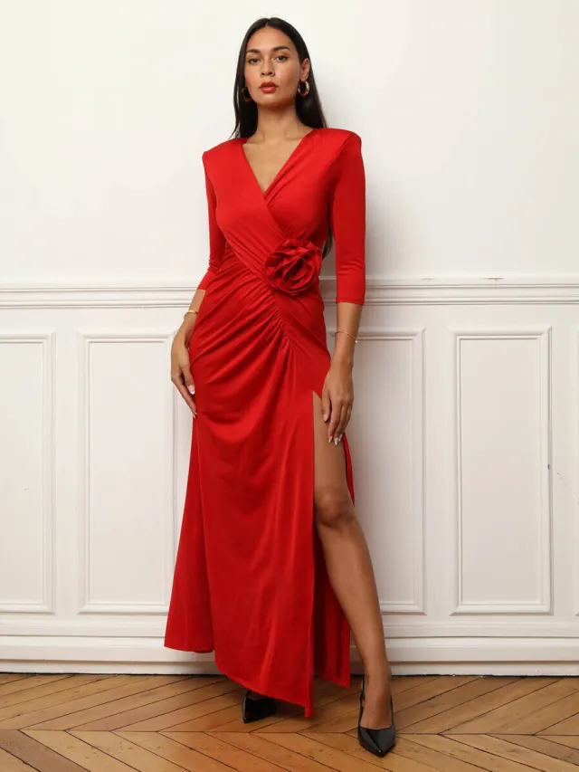La Modeuse Jurk La Modeuse 72100_P169428 Rood