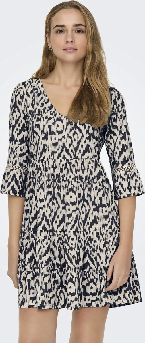 JDY JDYDORA DODO 3/4 SHORT LACE DRESS JRS - Dames - Mini jurken Eggnog