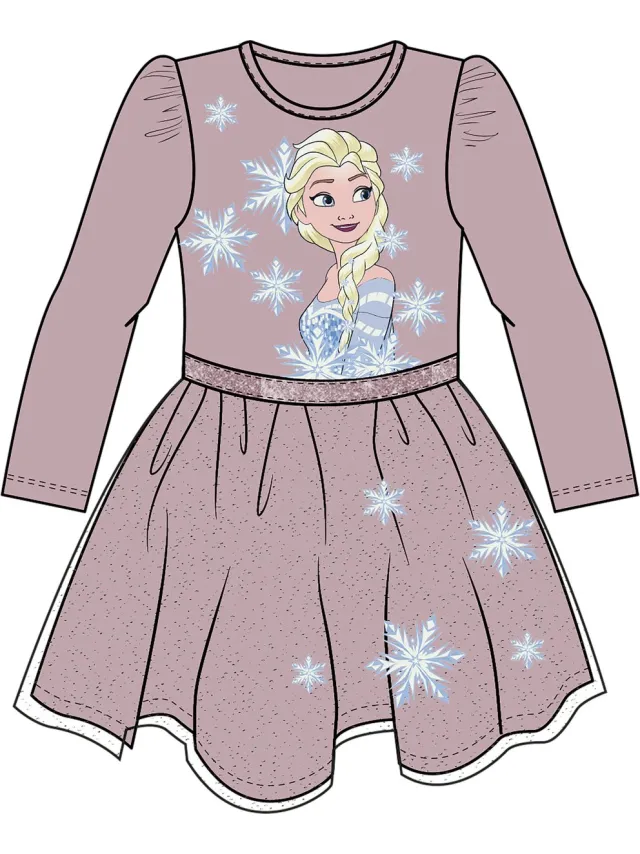 NAME IT Jurk Frozen Keepsake Lilac