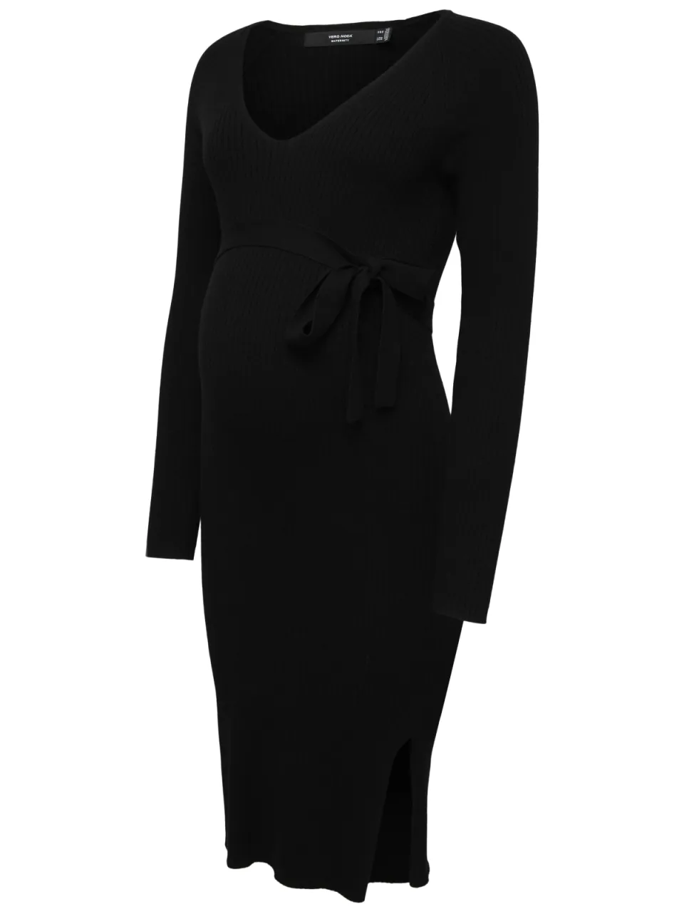 Vero Moda zwangerschaps midi jurk zwart, foto 3