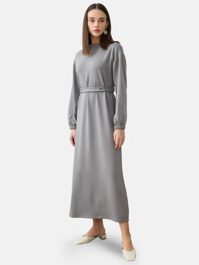 Refka Modest Dress Refka Grijs