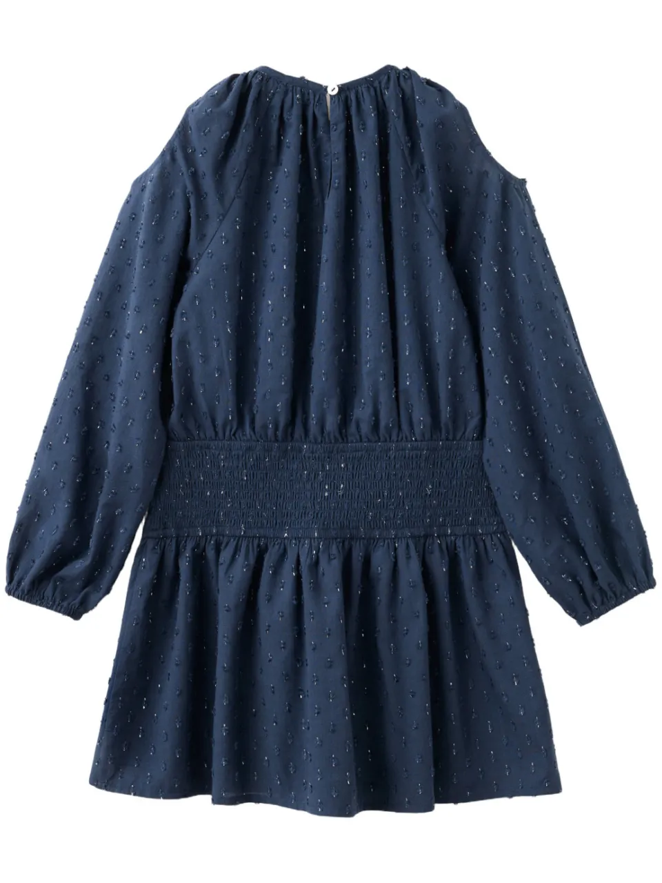 Mango Kids korte glitterjurk marineblauw, foto 3