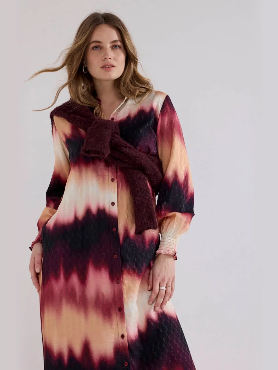 Tramontana blousejurk met print - meerkleurig Multi