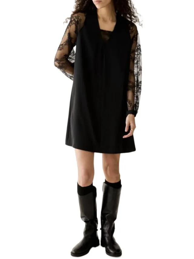 Pennyblack Korte Jurk Pennyblack pbpcolimbo-001 Zwart