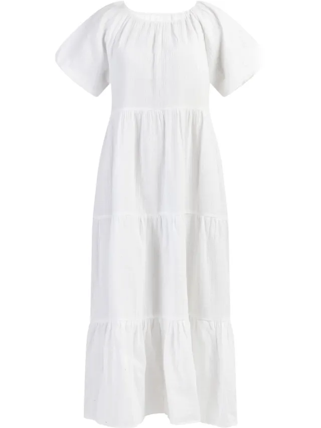 DREIMASTER Maxi jurk wit