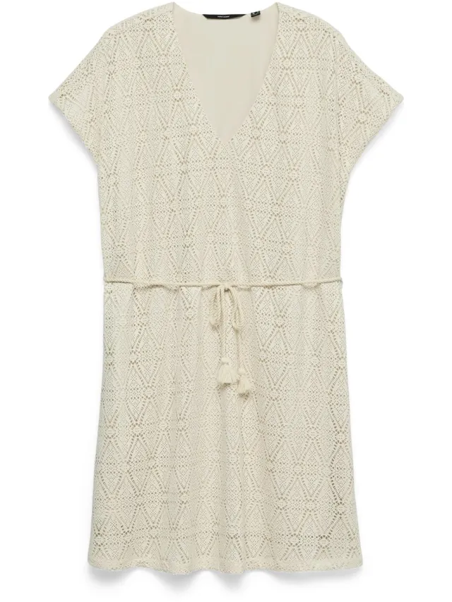 Vero Moda VMMAYA CS SHORT V-NECK DRESS JRS - Dames - Mini jurken Birch