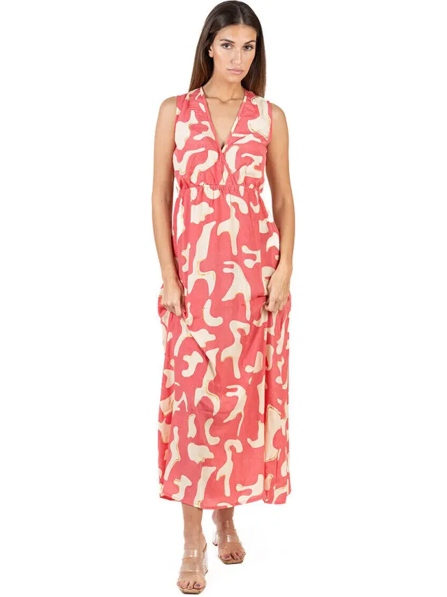 Isla Bonita By Sigris Lange Jurk Isla Bonita By Sigris Lange Midi -Jurk Rood