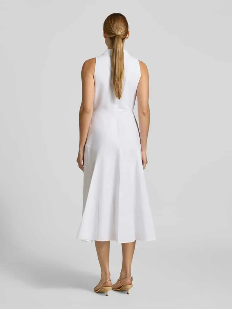 Ted Baker midi-jurk met platte kraag model 'Meeha' zand, foto 3