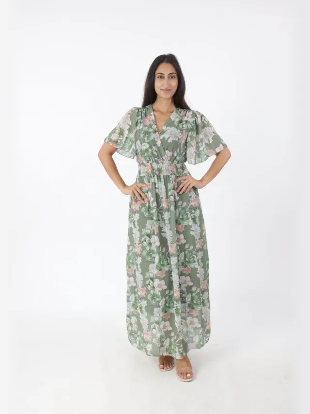 Elara Maxikleid Khaki