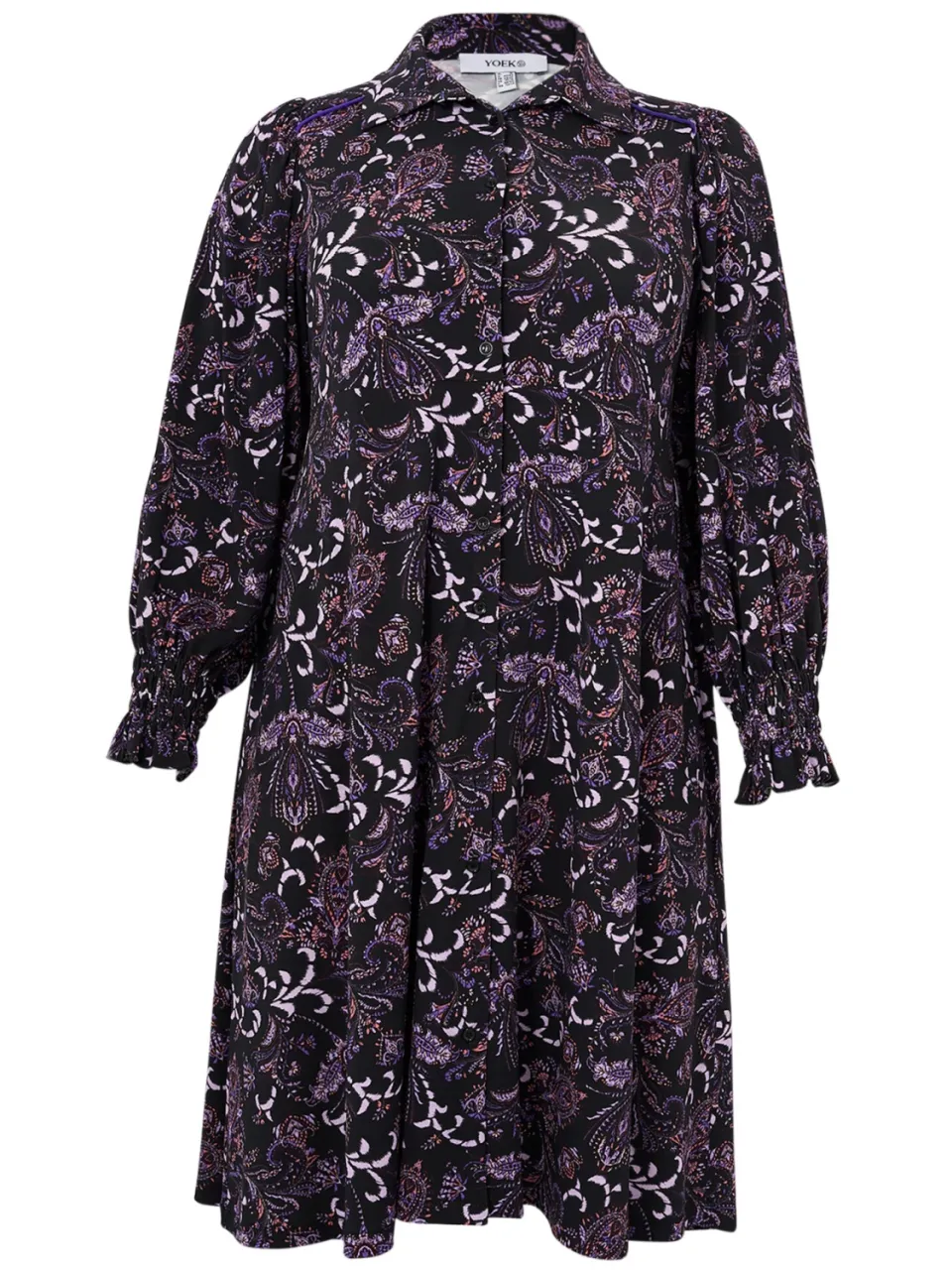 Yoek Jurk BOHO | Paars, foto 2