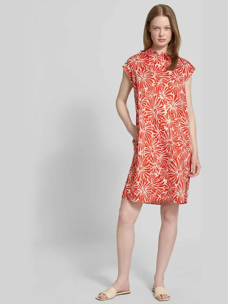 Smith and Soul Knielange jurk met kapmouwen Rood