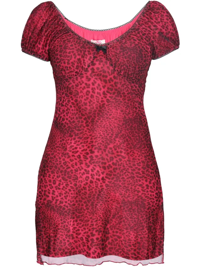 MyMo jurk roze zwart