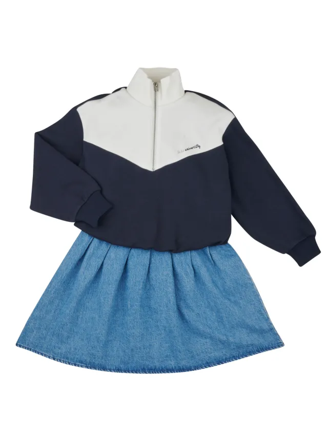 Ikks Korte Jurk Ikks X230132 Blauw