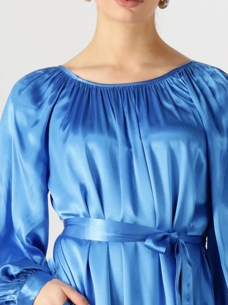 GREEK ARCHAIC KORI Dames Jurken 130802 - Blauw, foto 4