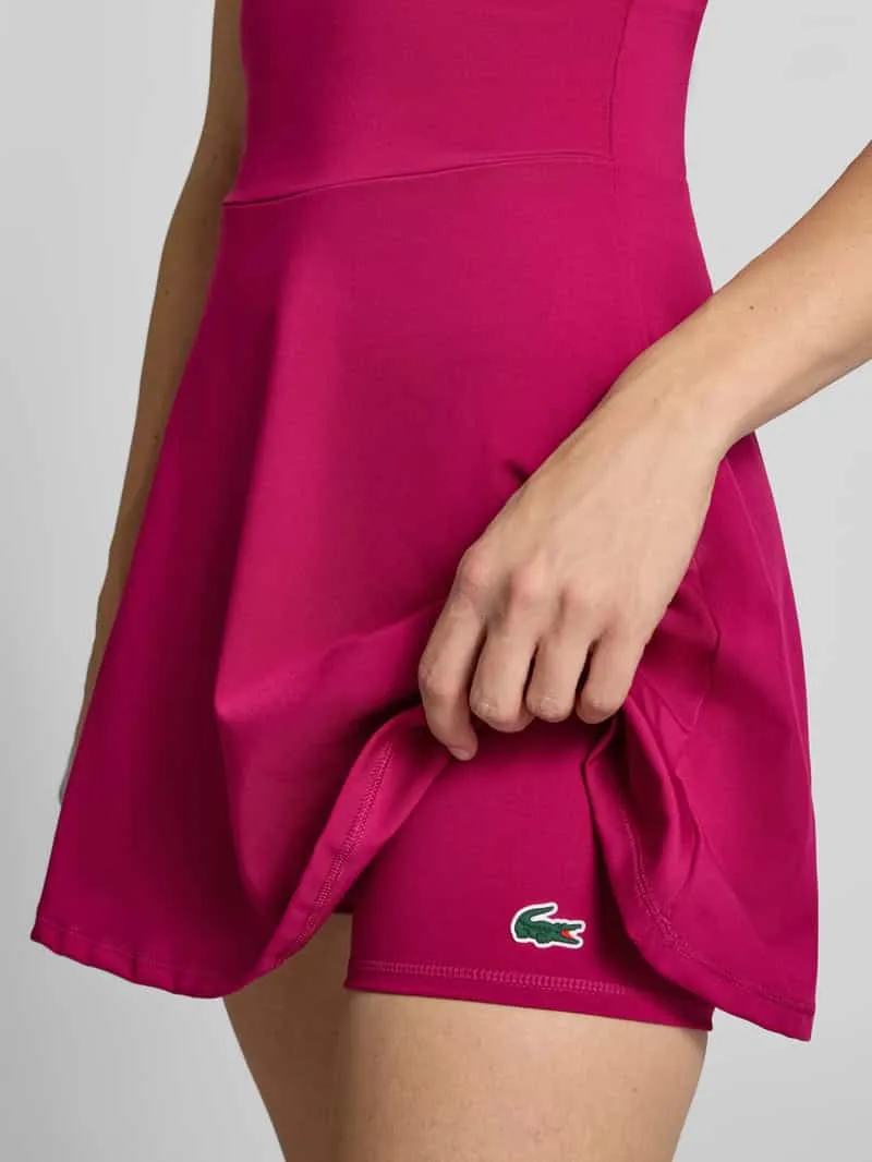 Lacoste Uitlopend sport-jurk met aparte binnenbroekje felroze, foto 3