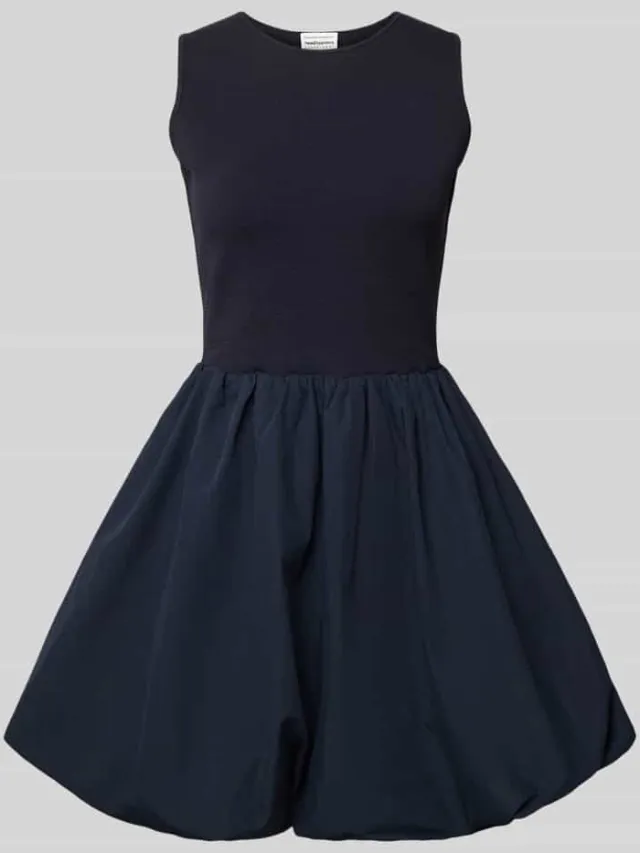 P&C* curated by GLAMOUR Mini-jurk met ronde hals Marineblauw