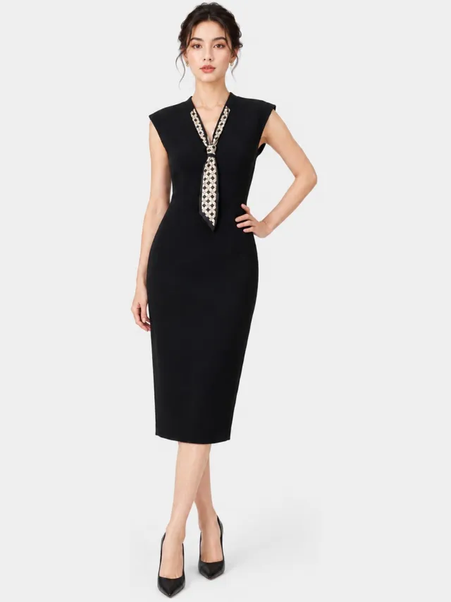 Elara Midikleid Schwarz