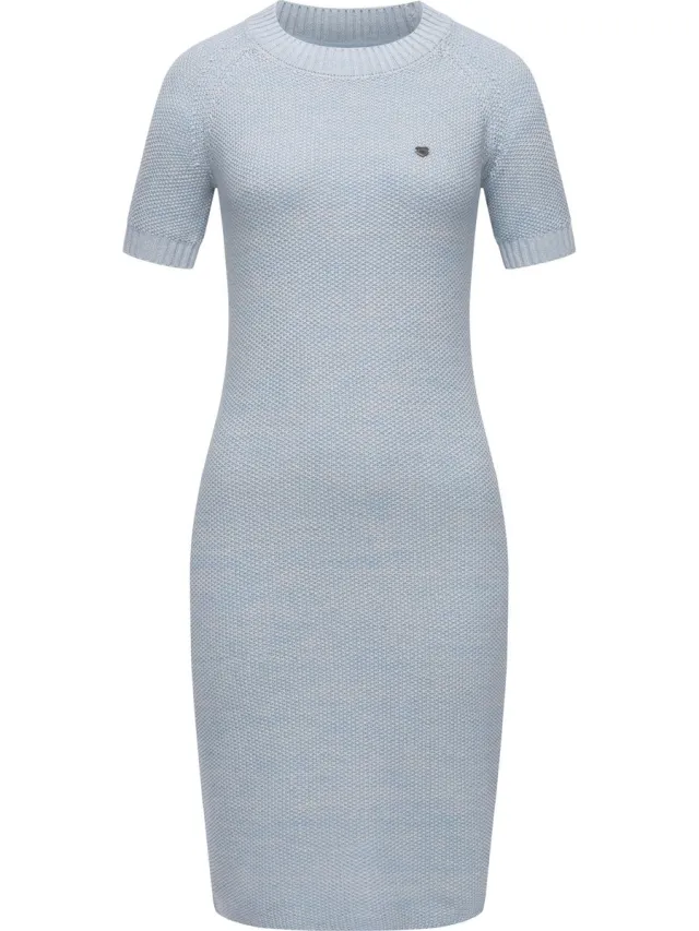 Ragwear Dames gebreide jurk Kolya arctic blue