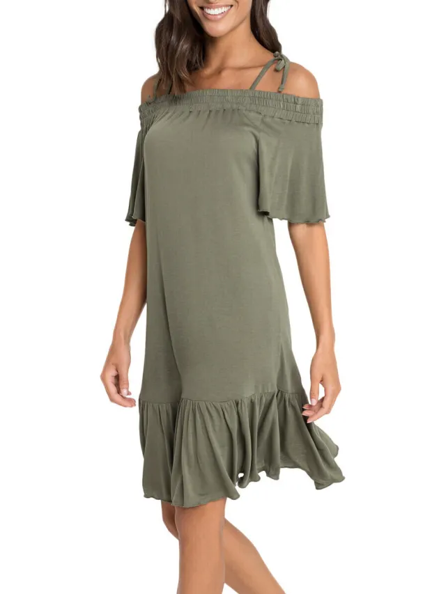 Lascana Jurk Lascana Zomerjurk Carmen Groen
